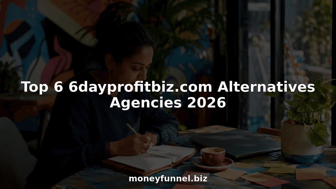 Top 6 6dayprofitbiz.com Alternatives Agencies 2026